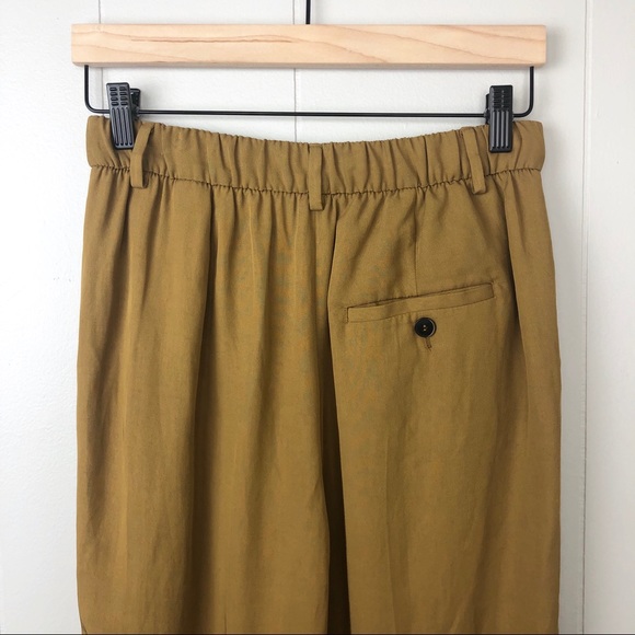 Zara Beige Mid-Waist Trousers - Picture 5 of 8